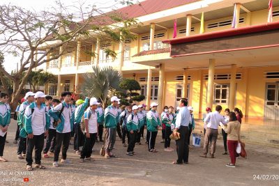 Hoạt động TNST tìm hiểu mô hình trồng lúa chất lượng cao tại Công Ty TNHH MTV cà phê 721