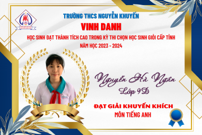 Vinh danh học sinh đạt giải trong kỳ thi chọn HSG cấp tỉnh năm học 2023-2024